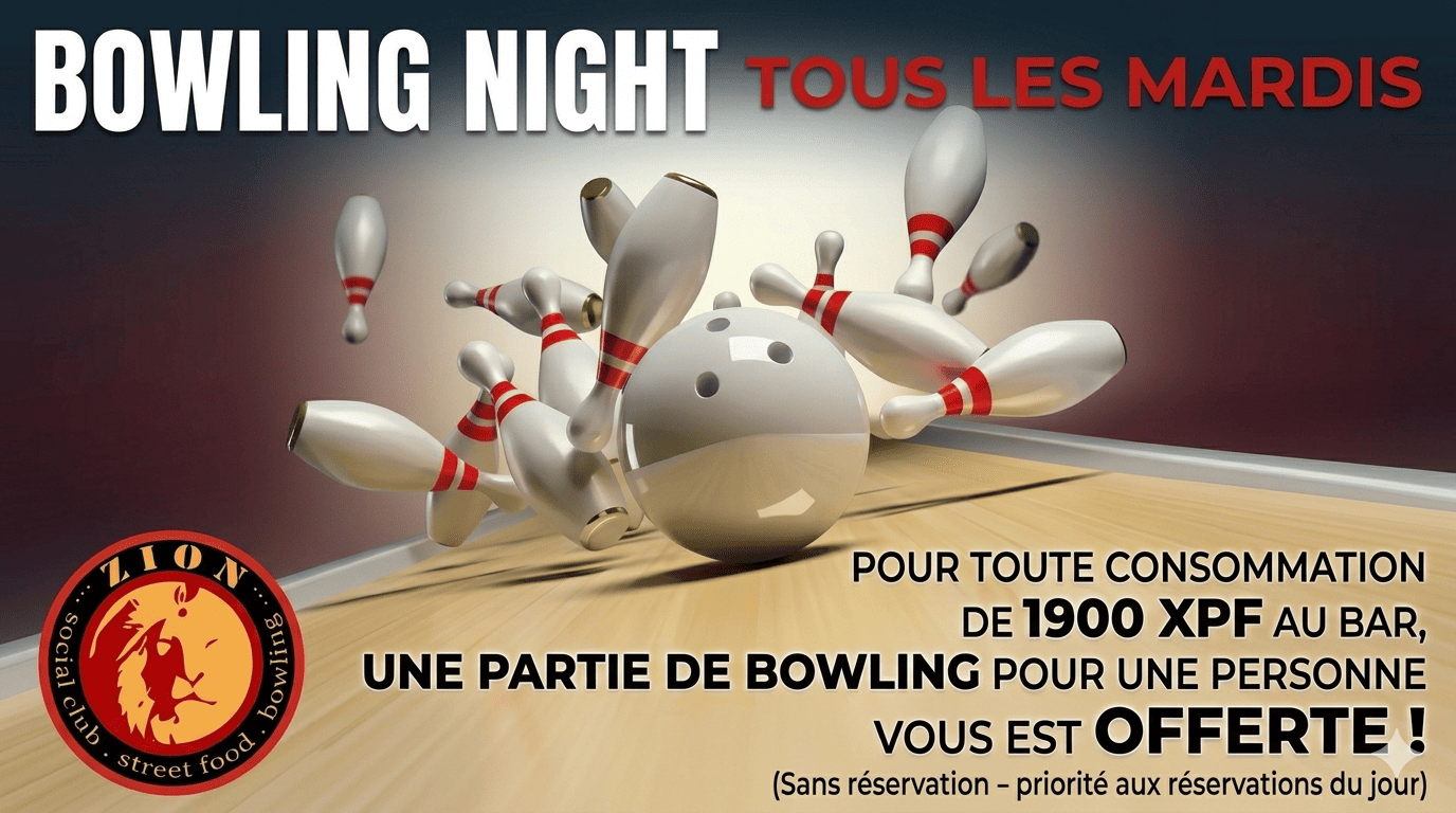 Soirée Bowling - Tous les mardis