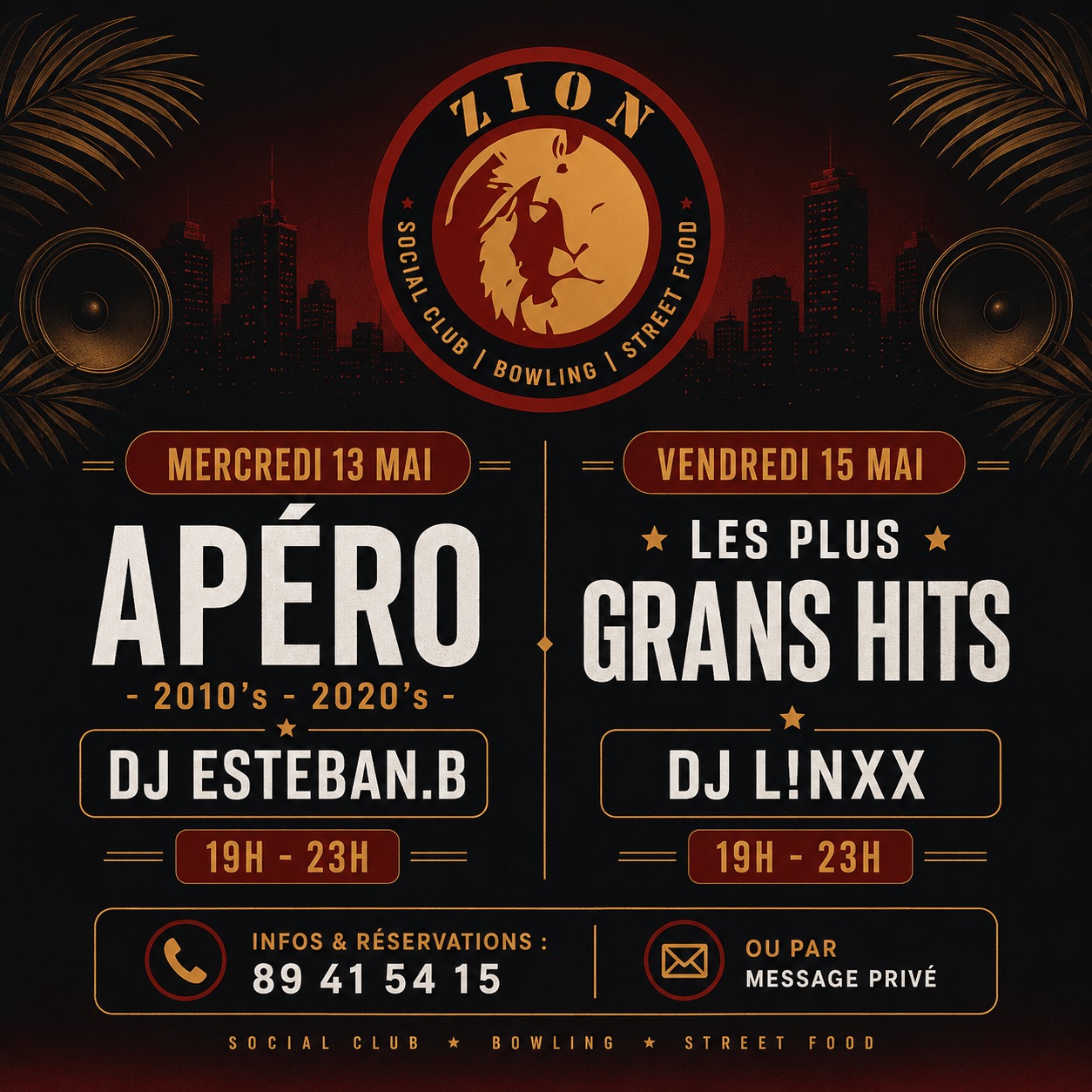 DJ Sets - 13 mai et 15 mai